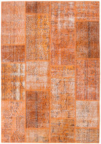  パッチワーク 絨毯 161X233 ウール オレンジ/ベージュ Carpetvista