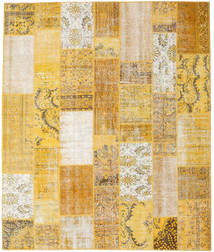 Patchwork Rug 253X303 Orange/Beige Large Wool, Turkey Carpetvista