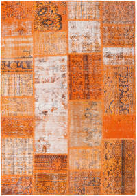  159X230 Patchwork Teppich Orange/Beige Türkei Carpetvista