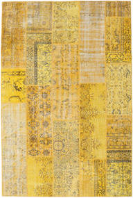 201X300 Tapete Patchwork Moderno Laranja/Amarelo (Lã, Turquia) Carpetvista