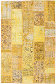 Patchwork Rug 202X302 Orange/Yellow Wool, Turkey Carpetvista