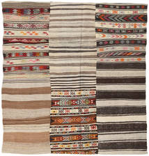 Kelim Patchwork Teppich 215X228 Quadratisch Wolle, Türkei Carpetvista