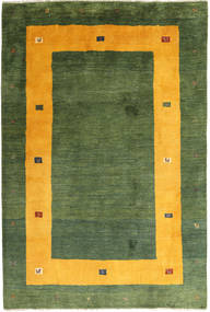 絨毯 ペルシャ ギャッベ ペルシャ 204X302 グリーン/オレンジ (ウール, ペルシャ/イラン)