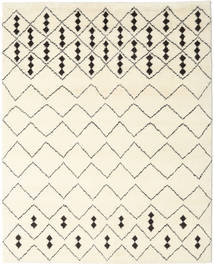 Tapete Berber Indo - Branco Pérola/Castanho 240X300 Branco Pérola/Castanho (Lã, Índia)