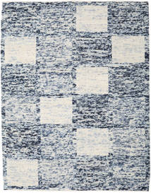 240X300 Box Drop Rug - Blue/Off White Modern Blue/Off White (Wool, India)