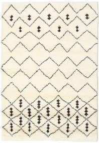 絨毯 Berber インド - オフホワイト/茶色 120X180 オフホワイト/茶色 (ウール, インド)