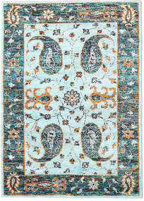 Vega Sari Silk 140X200 小 ライトブルー シルクカーペット 絨毯