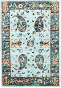  160X230 Vega Sari シルク 絨毯 - ライトブルー 絹