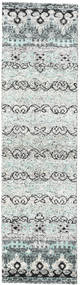  80X300 小 Quito 絨毯 - グレー 絹