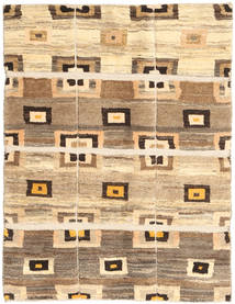 絨毯 ペルシャ ギャッベ ペルシャ 93X121 ベージュ/オレンジ (ウール, ペルシャ/イラン)