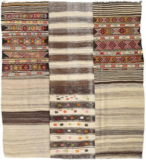 Kelim Patchwork Teppich 223X245 Quadratisch Wolle, Türkei Carpetvista