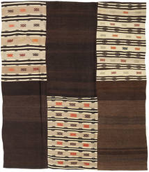 217X249 Kilim Patchwork Rug Modern Brown/Beige (Wool, Turkey) Carpetvista