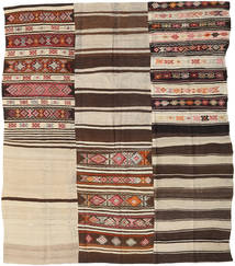 絨毯 キリム パッチワーク 218X256 (ウール, トルコ)