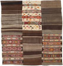 Kelim Patchwork Teppich 216X231 Quadratisch Wolle, Türkei Carpetvista