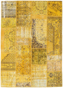 Tapete Patchwork 162X230 Laranja/Amarelo (Lã, Turquia)
