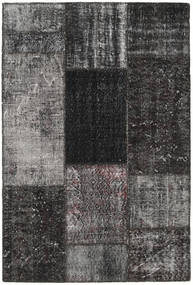 Patchwork Teppich 123X183 Dunkelgrau/Grau Wolle, Türkei Carpetvista