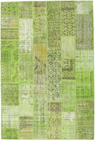 203X303 Patchwork Vloerkleed Modern Groen (Wol, Turkije) Carpetvista
