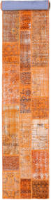 Patchwork Rug 80X503 Runner
 Orange/Beige Wool, Turkey Carpetvista