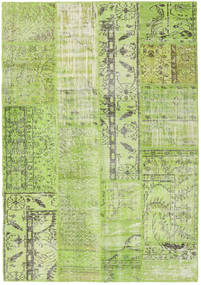 143X204 Patchwork Vloerkleed Modern Groen (Wol, Turkije) Carpetvista