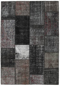 162X230 Patchwork Teppich Moderner Dunkelgrau/Grau (Wolle, Türkei) Carpetvista