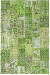 200X302 Patchwork Rug Modern Green (Wool, Turkey) Carpetvista