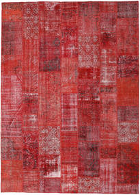 Tapete Patchwork 251X349 Vermelho Grande (Lã, Turquia)