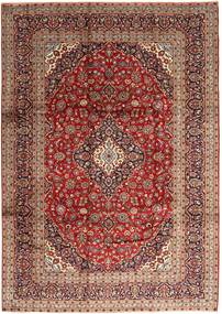 Tapete Kashan 247X350 Vermelho/Castanho (Lã, Pérsia/Irão)