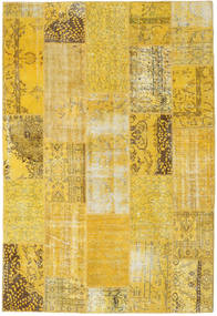 203X298 Tapete Patchwork Moderno Amarelo/Laranja (Lã, Turquia) Carpetvista