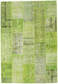 204X298 Patchwork Teppe Moderne Grønn (Ull, Tyrkia) Carpetvista