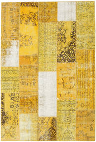 204X301 Tapete Patchwork Moderno Amarelo/Laranja (Lã, Turquia) Carpetvista