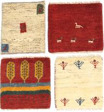 40X40 Gabbeh Persia Rug Modern Square Red/Beige (Wool, Persia/Iran) Carpetvista
