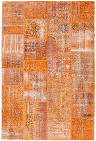 160X239 Patchwork Teppich Moderner Orange/Beige (Wolle, Türkei) Carpetvista
