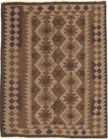 Kilim Maimane Rug 144X183 Brown/Orange Wool, Afghanistan Carpetvista