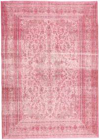  195X280 Colored Vintage Teppich Wolle, Carpetvista