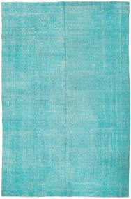  201X306 Colored Vintage Rug Teal/Blue Turkey Carpetvista