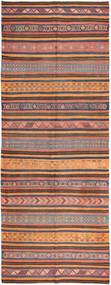 162X445 絨毯 キリム ファーシュ オリエンタル 廊下 カーペット 茶色/ベージュ (ウール, ペルシャ/イラン) Carpetvista