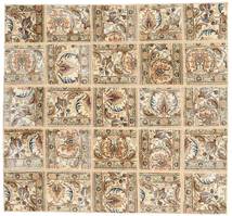 絨毯 パッチワーク 145X155 正方形 (ウール, ペルシャ/イラン)