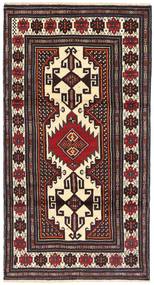絨毯 バルーチ 102X195 ダークレッド/ベージュ (ウール, ペルシャ/イラン)