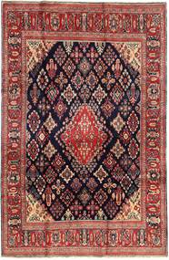 絨毯 オリエンタル ハマダン シャフバフ 210X325 レッド/オレンジ (ウール, ペルシャ/イラン)