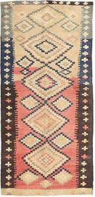  Oriental Kilim Fars Rug 135X295 Runner
 Beige/Red Wool, Persia/Iran Carpetvista