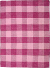 Check Kilim 240X340 Large Pink Checkered Rug