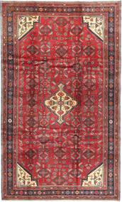 絨毯 ペルシャ ハマダン 199X336 レッド/ダークレッド (ウール, ペルシャ/イラン)