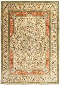 絨毯 ペルシャ タブリーズ パティナ 270X379 ベージュ/オレンジ 大きな (ウール, ペルシャ/イラン)
