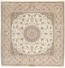 210X210 絨毯 イスファハン 絹の縦糸 オリエンタル 正方形 (ウール, ペルシャ/イラン)