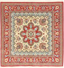 147X152 絨毯 オリエンタル クム Kork/シルク 正方形 ( ペルシャ/イラン)
