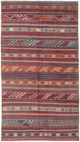 Kelim Türkei Teppich 186X334 Rot/Grau Carpetvista