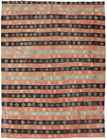  Orientalischer Kelim Türkei Teppich 189X247 Braun/Orange Wolle, Türkei Carpetvista