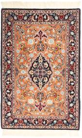 Isfahan Seidenkette Teppich 69X108 Wolle, Persien/Iran