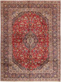 Tapete Persa Kashan 297X403 Vermelho/Castanho Grande (Lã, Pérsia/Irão)