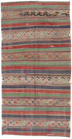 152X295 Tapete Kilim Vintage Turquia Oriental Passadeira Vermelho/Cinzento (Lã, Turquia) Carpetvista